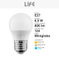 Immagine 5 - Life Lampadina LED E27 6,5W Minisfera G45 MiniGlobo SMD - mod. 39.920266C30 / 39.920266N40 / 39.920266F65