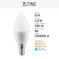 Immagine 5 - V-Tac VT-2323 Lampadina LED E14 2,9W Bulb C37 Candela SMD