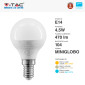 Immagine 5 - V-Tac VT-236 Lampadina LED E14 4,5W Bulb P45 Miniglobo SMD Chip Samsung - SKU 21168 / 21169 / 21170
