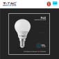 Immagine 11 - V-Tac VT-236 Lampadina LED E14 4,5W Bulb P45 Miniglobo SMD Chip Samsung - SKU 21168 / 21169 / 21170
