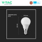 Immagine 9 - V-Tac Pro VT-270 Lampadina LED E14 6,5W Bulb P45 MiniGlobo SMD Chip Samsung - SKU 21863 / 21864 / 21865