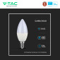 Immagine 10 - V-Tac Pro VT-293D Lampadina LED E14 5,5W Candle Bulb C37 Candela SMD Chip Samsung Dimmerabile - SKU 2120045 / 2120186