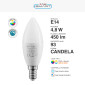 Immagine 2 - V-Tac Smart VT-5114 Lampadina LED Wi-Fi E14 4.8W Candle Bulb C37 Candela RGB+W Changing Color CCT Dimmerabile