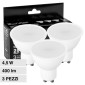 V-Tac VT-2095 Super Saver Pack 3x Lampadina LED GU10 4,5W Faretto Spotlight SMD - SKU 217269 / 217270 / 217271