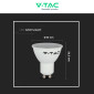 Immagine 8 - V-Tac VT-2095 Super Saver Pack 3x Lampadina LED GU10 4,5W Faretto Spotlight SMD - SKU 217269 / 217270 / 217271