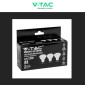 Immagine 11 - V-Tac VT-2095 Super Saver Pack 3x Lampadina LED GU10 4,5W Faretto Spotlight SMD - SKU 217269 / 217270 / 217271