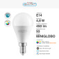 Immagine 2 - V-Tac Smart VT-5154 Lampadina LED Wi-Fi E14 4.8W Bulb P45 MiniGlobo SMD RGB+W Changing Color CCT Dimmerabile