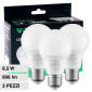 V-Tac VT-1900 Super Saver Pack 3x Lampadina LED E27 8,5W Goccia A60 SMD - SKU 217240 / 217241 / 217242