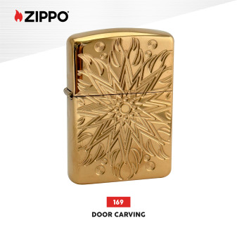 Accendino Zippo mod. 169 Door Carving Antivento Ricaricabile