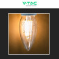 Immagine 7 - V-Tac VT-21125 Lampadina LED E14 5,5W Candle Bulb C35 Candela Filament Dimmerabile in Vetro Trasparente - SKU 7806 / 7807