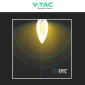 Immagine 10 - V-Tac VT-21125 Lampadina LED E14 5,5W Candle Bulb C35 Candela Filament Dimmerabile in Vetro Trasparente - SKU 7806 / 7807