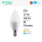 Immagine 4 - V-Tac Pro VT-1850 Lampadina LED E14 3,7W Candle Bulb C37 Candela SMD Chip Samsung - SKU 8040 / 8041