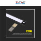Immagine 10 - V-Tac VT-8141 Lampada LED da Armadio 1,5W SMD Ricaricabile Micro USB Sensore PIR di Movimento Colore Nero - SKU 2960 / 2959