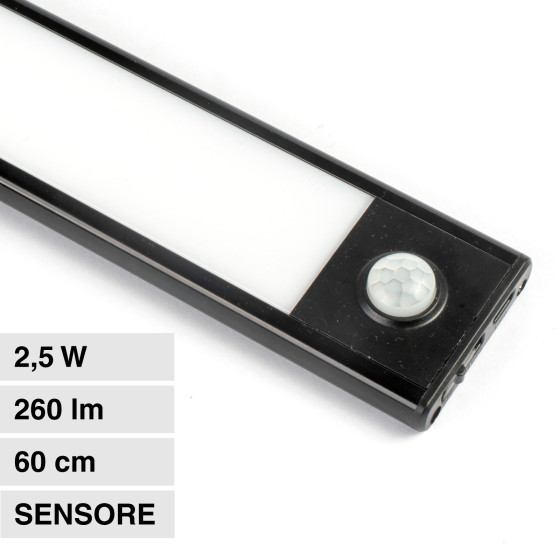 VT-8143 V-Tac Lampada LED da Armadio 2,5W SMD Sensore PIR VT-8143 V-Tac Lampada LED da Armadio 2,5W SMD Sensore PIR