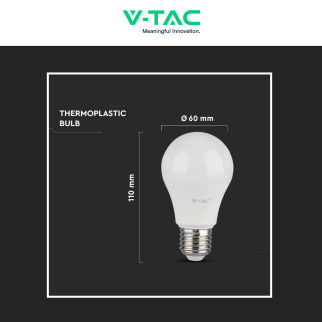 VT-2113 Super Saver Pack 3 Lampadine LED E27 A60 10,5W V-Tac