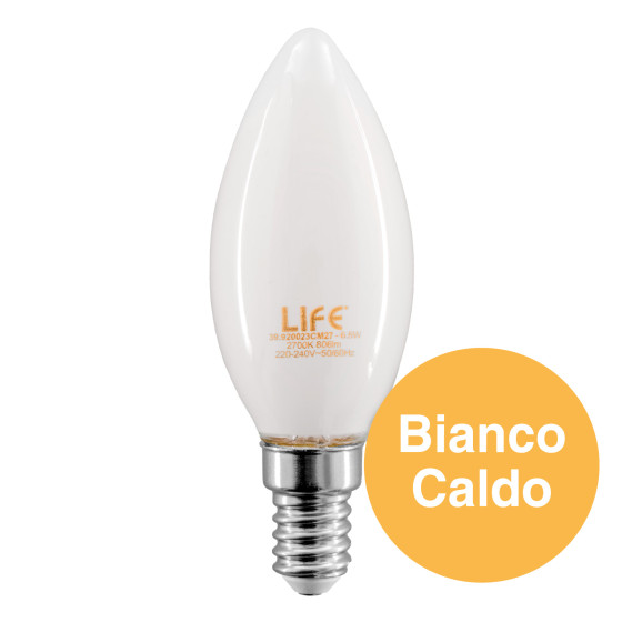 Lampadina LED E14 Filament 4,5W Candle C35 Candela Life Lampadina LED E14 Filament 4,5W Candle C35 Candela Life