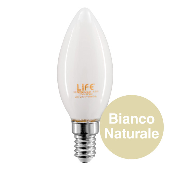 Lampadina LED E14 Filament 4,5W Candle C35 Candela Life Lampadina LED E14 Filament 4,5W Candle C35 Candela Life