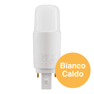Lampada LED SMD Tower PL-C 9,5W attacco G24d 2 Pin Life