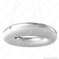 V-TAC VT-40-1 Lampadario LED ad Anello 40W Sospensione in Metallo Cromato - SKU 3874