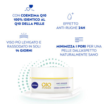 Q10 Power Antirughe + Levigante Crema Giorno SPF15 NIVEA
