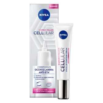 Nivea Expert Filler Cellular Contorno Occhi e Labbra Anti-età Extra...