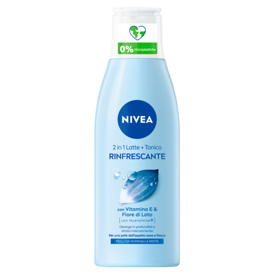 Latte e Tonico 2in1 Rinfrescante Detergente con Fiori di Loto Nivea Latte e Tonico 2in1 Rinfrescante Detergente con Fiori di Loto Nivea