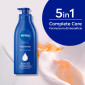 Immagine 6 - Nivea Crema Corpo Nutriente 5in1 Complete Care Idratazione Intensa per Pelle Secca - Flacone da 500ml