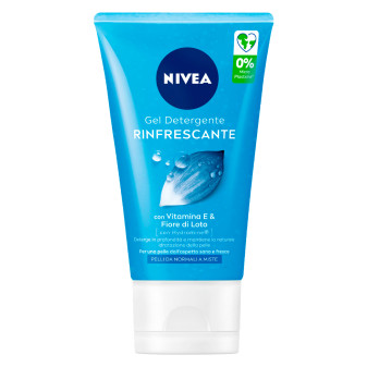 Nivea Gel Detergente Rinfrescante con Fiore di Loto e Vitamina E per Pelli da...