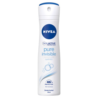Nivea Pure Invisible Skin Active Protection Deodorante Spray Antitraspirante...