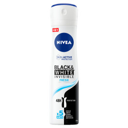 Black & White Invisible Fresh Deodorante Spray Antitraspirante Nivea