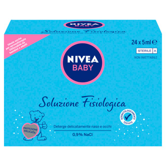 Soluzione Fisiologica Soluzione Salina Naturale 24pz da 5ml NIVEA Baby