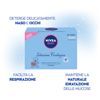 Soluzione Fisiologica Soluzione Salina Naturale 24pz da 5ml NIVEA Baby