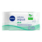 Nivea Intimo Aqua Aloe Salviette Intime Detergenti Idratanti Biodegradabili - Confezione da 15 Salviette