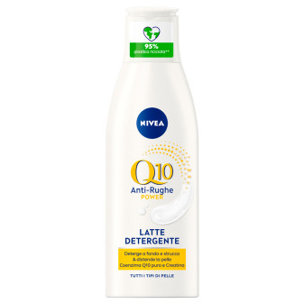 Latte Detergente Anti-Rughe NIVEA Q10 Power Flacone da 200 ml