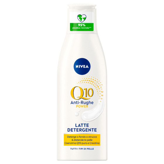 Latte Detergente Anti-Rughe NIVEA Q10 Power Flacone da 200 ml Latte Detergente Anti-Rughe NIVEA Q10 Power Flacone da 200 ml