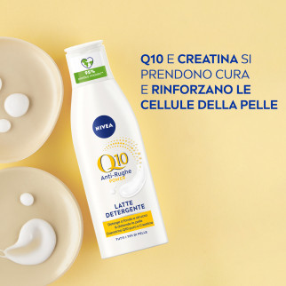 Latte Detergente Anti-Rughe NIVEA Q10 Power Flacone da 200 ml