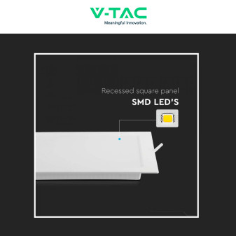 VT-61003 Mini Pannello LED Quadrato 3W SMD da Incasso V-Tac