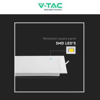 VT-61003 Mini Pannello LED Quadrato 3W SMD da Incasso V-Tac