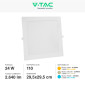 Immagine 5 - V-Tac VT-61024 Pannello LED Quadrato 24W SMD da Incasso con Driver - SKU 10489 / 10490 /10491