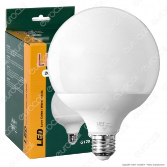 Life Lampadina LED E27 20W Globo G120 [TERMINATO]