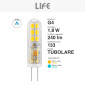 Immagine 4 - Life Lampadina LED G4 1,8W Tubolare SMD 12/24V in Vetro Trasparente - mod. 39.930419C30 / 39.930419F65