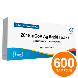 Kit 600 Tamponi Rapidi Antigene 2019-nCoV Uso Autotest Certificato CE