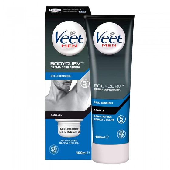 Veet For Men Crema Depilatoria Ascelle per Pelli Sensibili - Flacone Veet For Men Crema Depilatoria Ascelle per Pelli Sensibili - Flacone