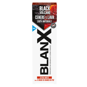 BlanX Black Volcano Cenere e Lava 100% Naturale Dentifricio Sbiancante non...