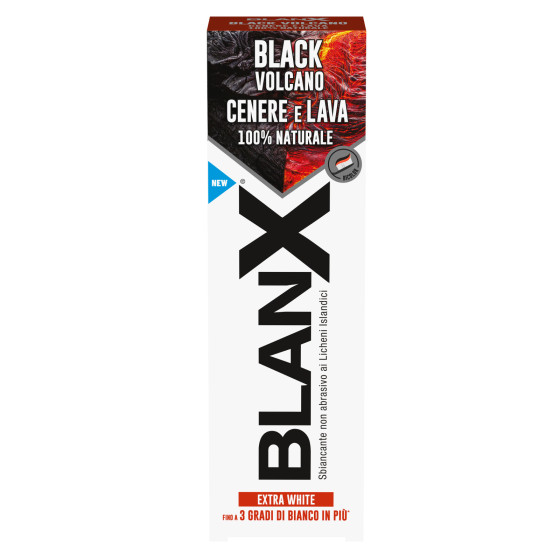 Dentifricio Black Volcano Cenere e Lava Sbiancante 75ml BlanX Dentifricio Black Volcano Cenere e Lava Sbiancante 75ml BlanX