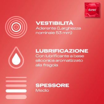 Preservativi Durex Tropical Mix Arancia Banana Fragola Mela da 24