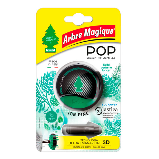 Arbre Magique POP Profumatore Solido per Auto Ice Pine Lunga Durata Arbre Magique POP Profumatore Solido per Auto Ice Pine Lunga Durata