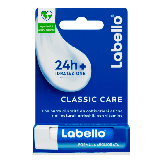Labello Classic Care Balsamo Idratante Labbra Burrocacao Labello Classic Care Balsamo Idratante Labbra Burrocacao