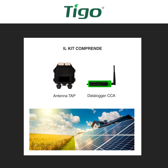 Kit di Controllo per Ottimizzatori Smart di Pannelli Fotovoltaici Tigo