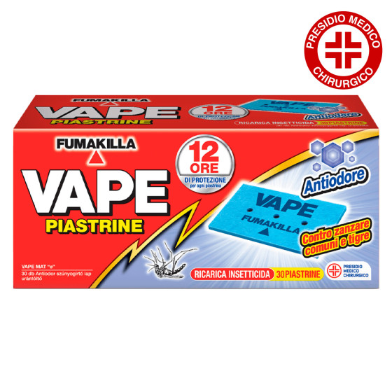 Piastrine di Ricarica Antiodore contro Zanzare Comuni e Tigre Vape Piastrine di Ricarica Antiodore contro Zanzare Comuni e Tigre Vape